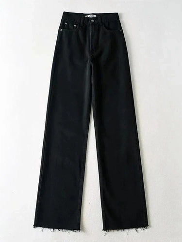 Stilla | Bred Jeans Med Høj Talje