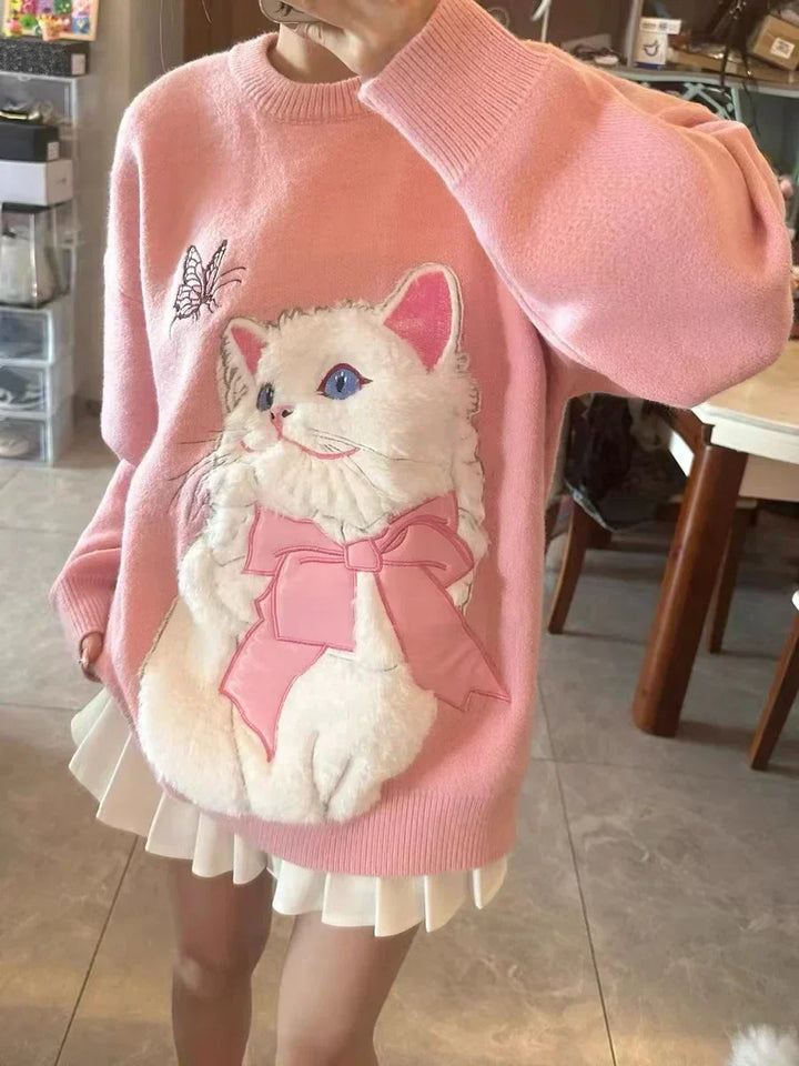 Stilla | Søde katte sweater til kvinder