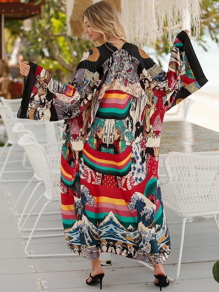 Stilla | Chic &amp; Bohemian Kimono Afrikansk Inspiration