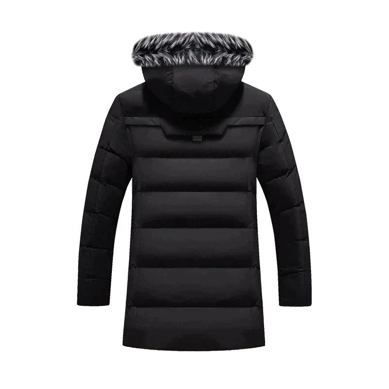 Stilla | Herrer Vinter Lang Parka - Blødt Foder Hætte Design