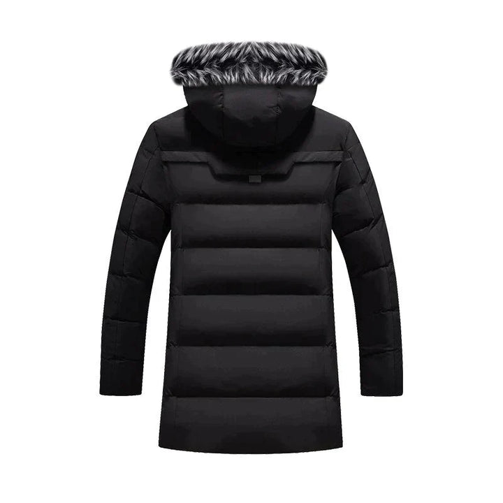 Stilla | Herrer Vinter Lang Parka - Blødt Foder Hætte Design