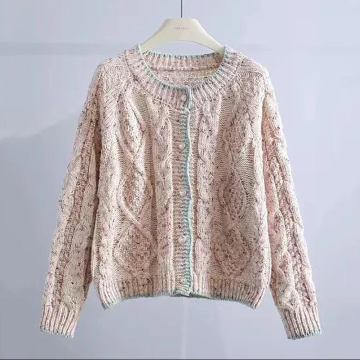 Stilla | Strikpullover Med Enkel Knaplukning Til Damer
