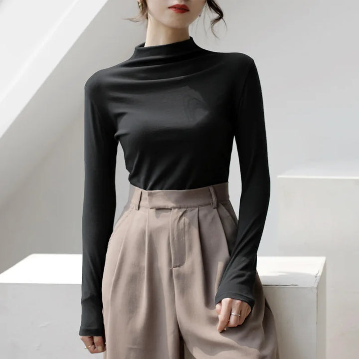 Stilla | Rullekrave sweater Durk til damer