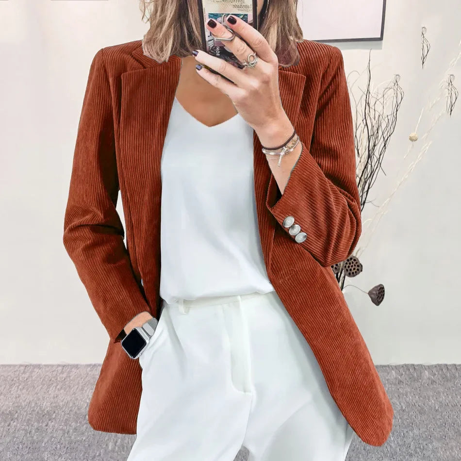 Stilla | Jakke Dame I Cardigan Stil Af Bomuldsfløjl