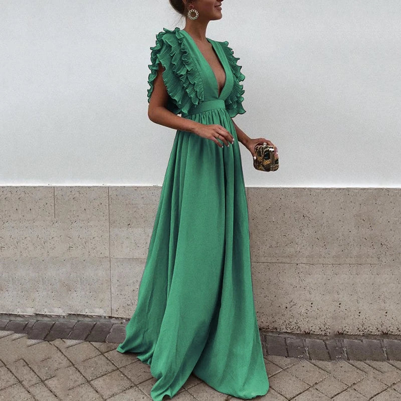 Stilla | Elegante Kjole Med Flæseærmer