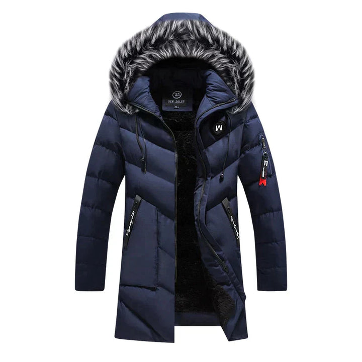 Stilla | Herrer Vinter Lang Parka - Blødt Foder Hætte Design
