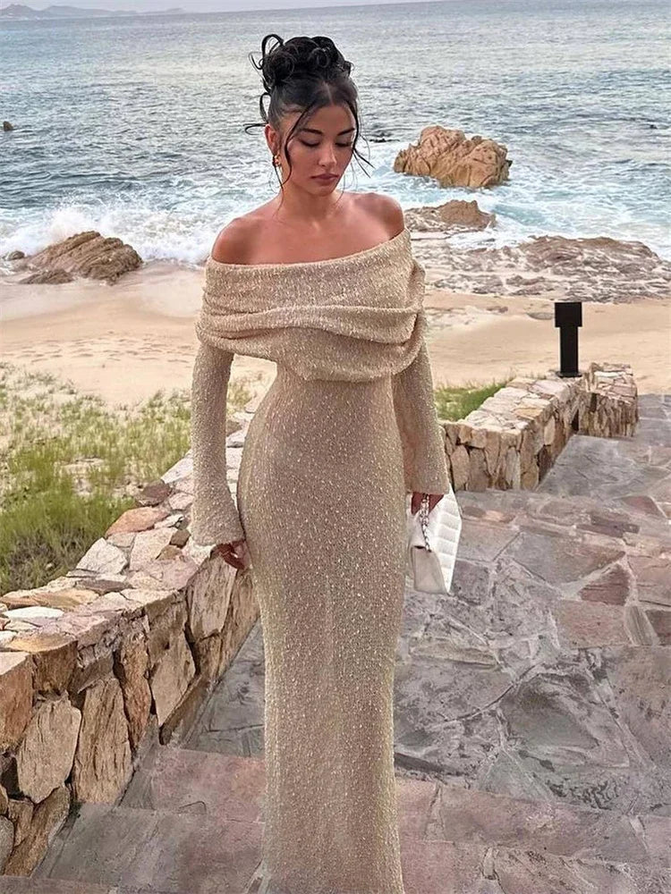 Stilla | Kjole Cache Maillot Med Skulderfri Design