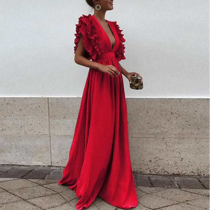 Stilla | Elegante Kjole Med Flæseærmer