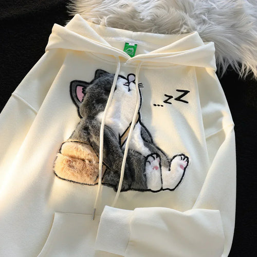 Stilla | Wine vintage broderet unisex hættebluse til kvinder