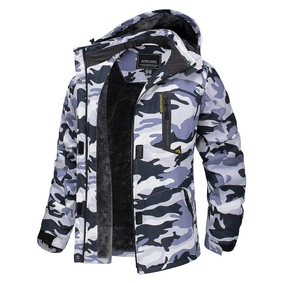 Stilla | Tykk Hætte Camo Skijakke