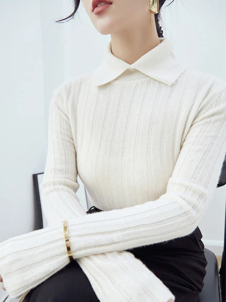 Stilla | Løs Pullover Med Polokrave Til Damer