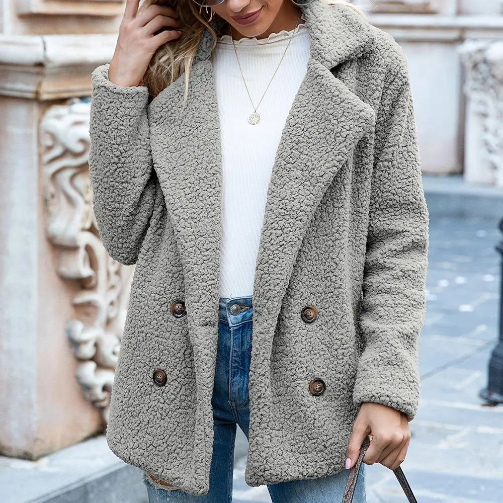 Stilla | Teddyjakke Brun Blød og Trendy