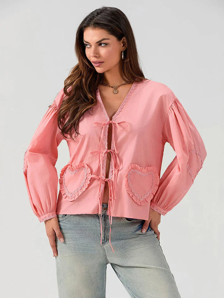 Stilla | Smuk Bluse Med Lommer