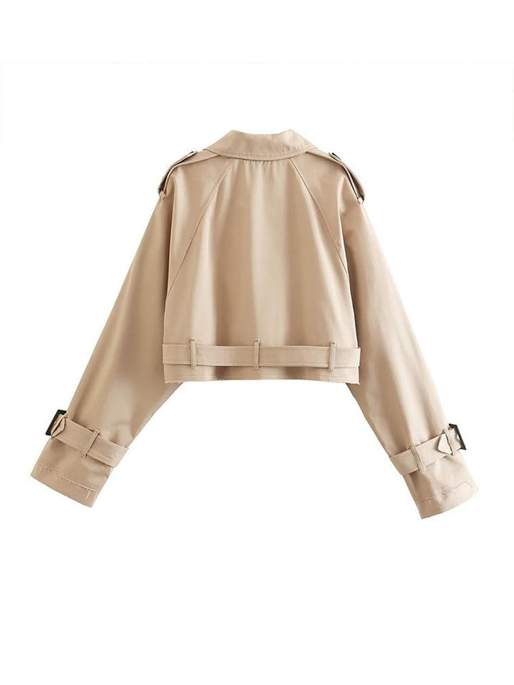 Stilla | Dame Kort Trench Coat