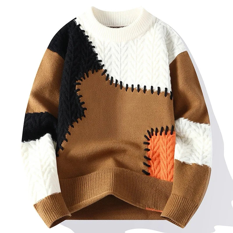 Stilla | Patchwork Pullover Fritid