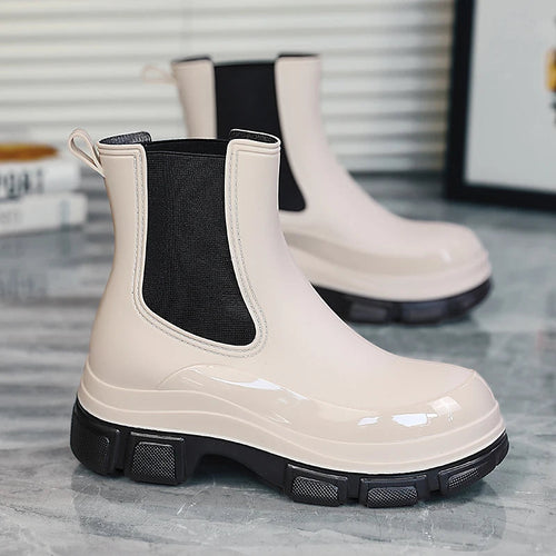 Stilla | Gummistøvler Vandtætte Korte Ankler Slip-on med Grip Sål