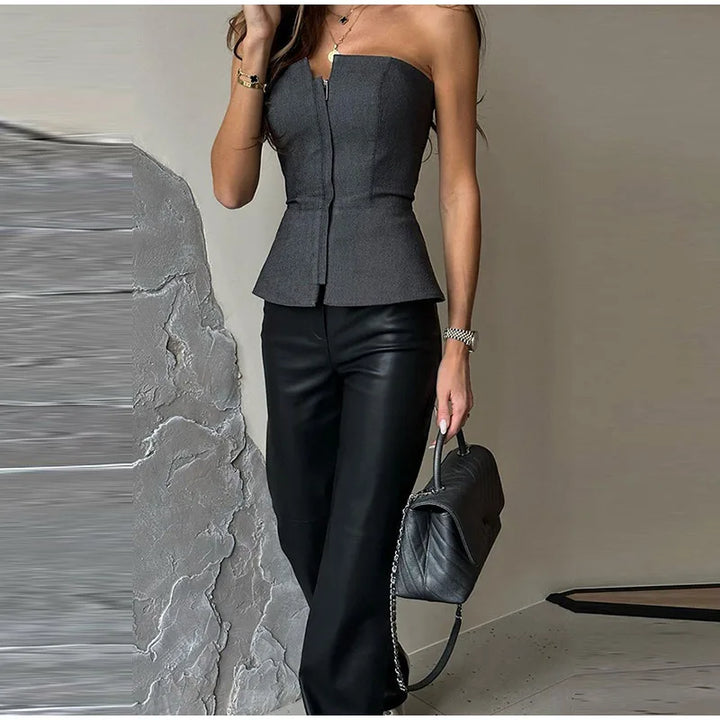 Stilla | Elegant skulderløst top