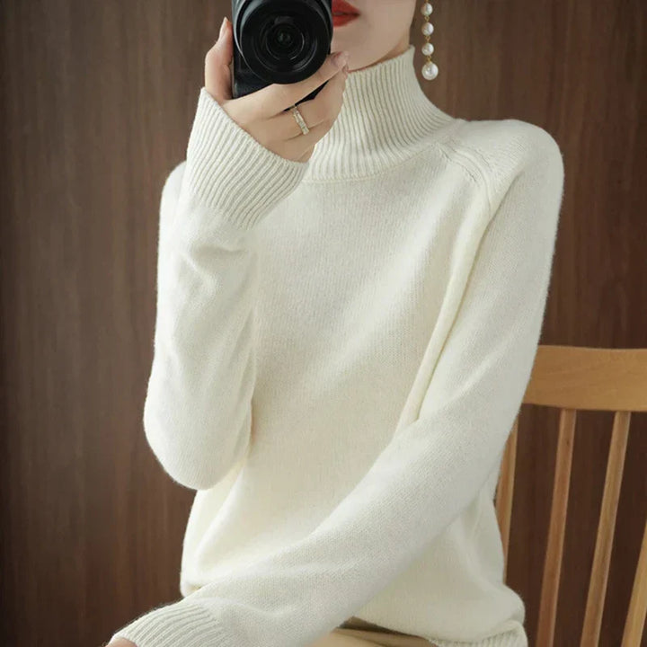 Stilla | Elegant Pullover Med Rullekrave Efterår