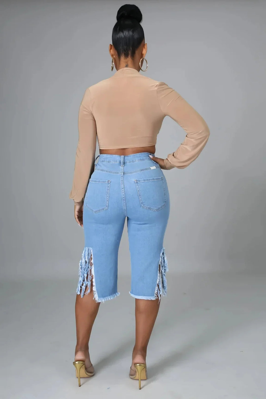 Stilla | Rippede Denimshorts
