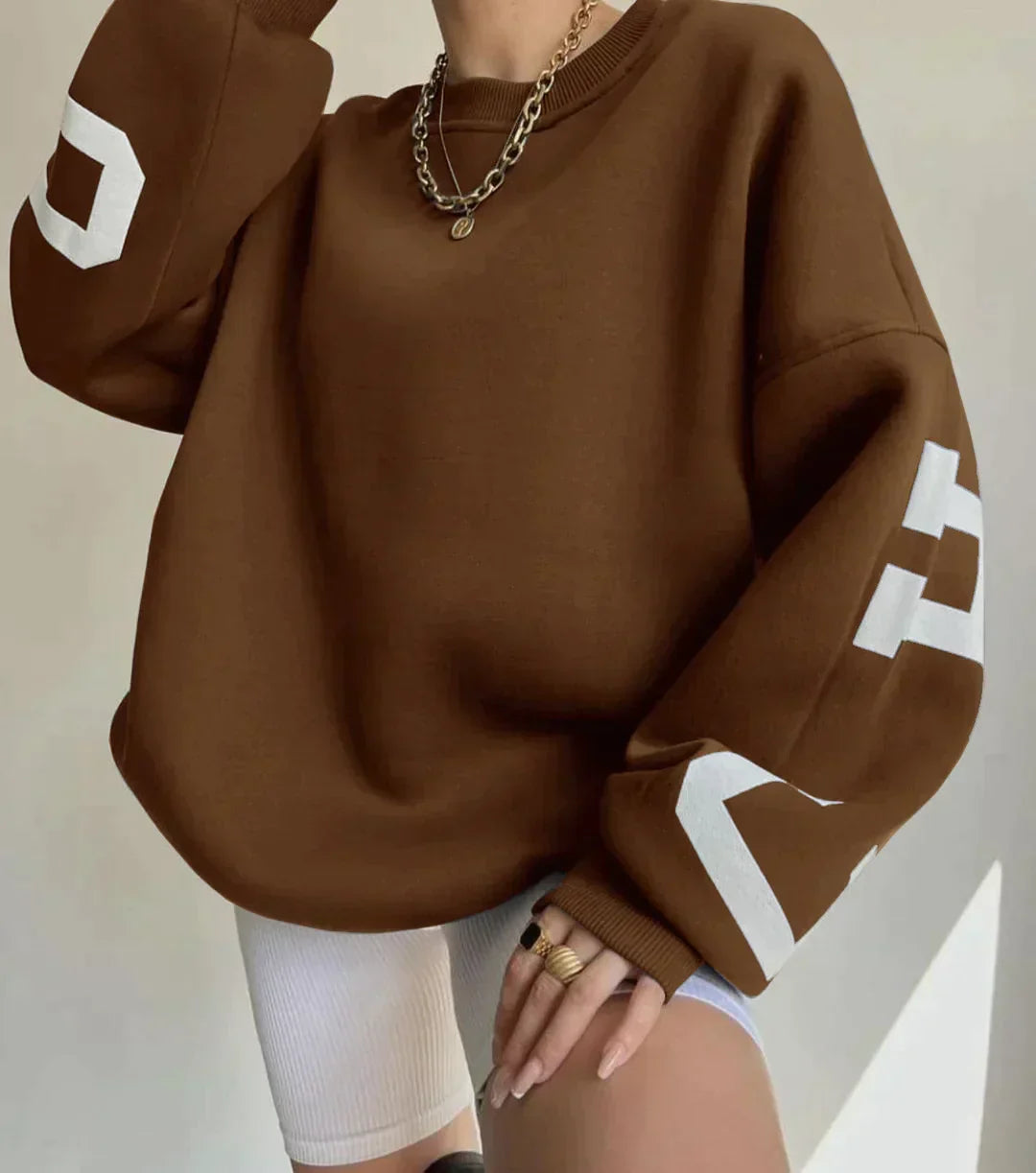 Stilla | Sweatshirts Med Sidelæns Tryk