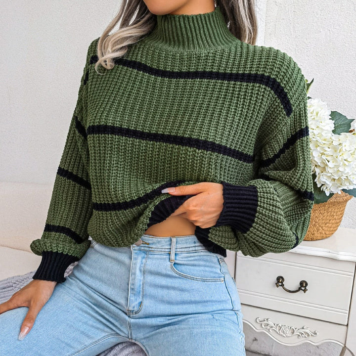 Stilla | Ribstrikket sweater med rullekrave, Casual og stilfuld
