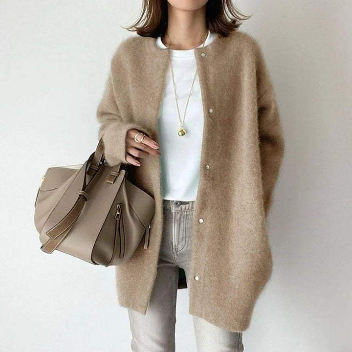 Stilla | strikket cardigan med knaplukning foran