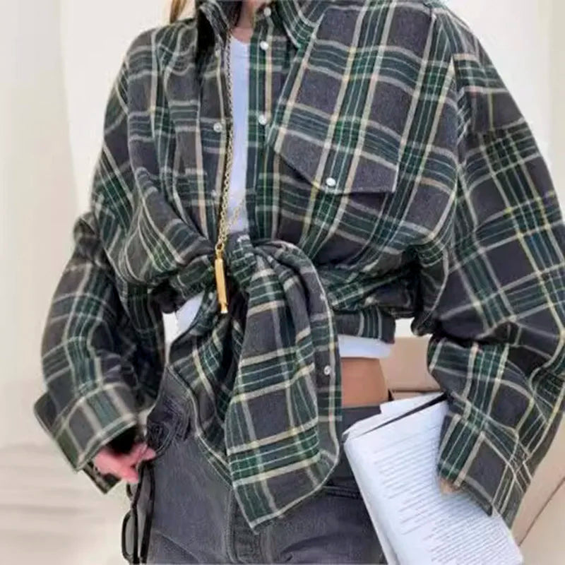 Stilla | Vintage Bluse Med Lange Ærmer Til kvinder