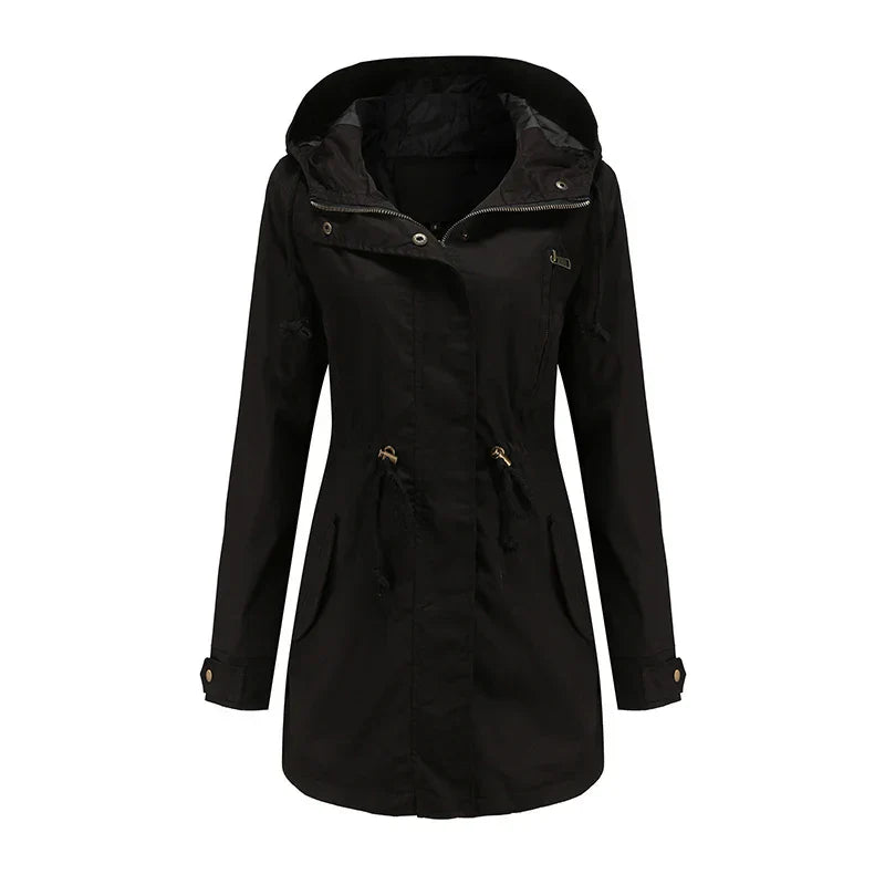 Stilla | Trenchcoat med hætte