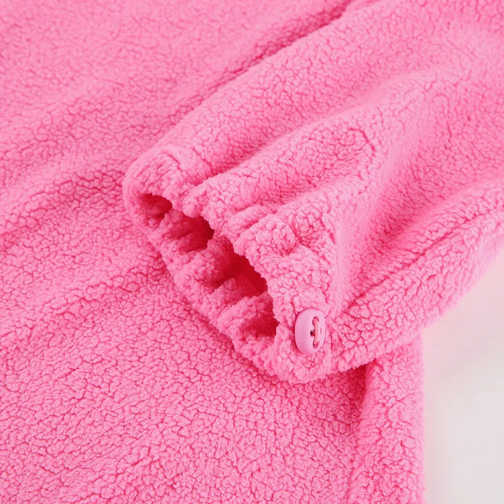 Stilla | Pink Trøje Lavet Af Strikket Lammefleece
