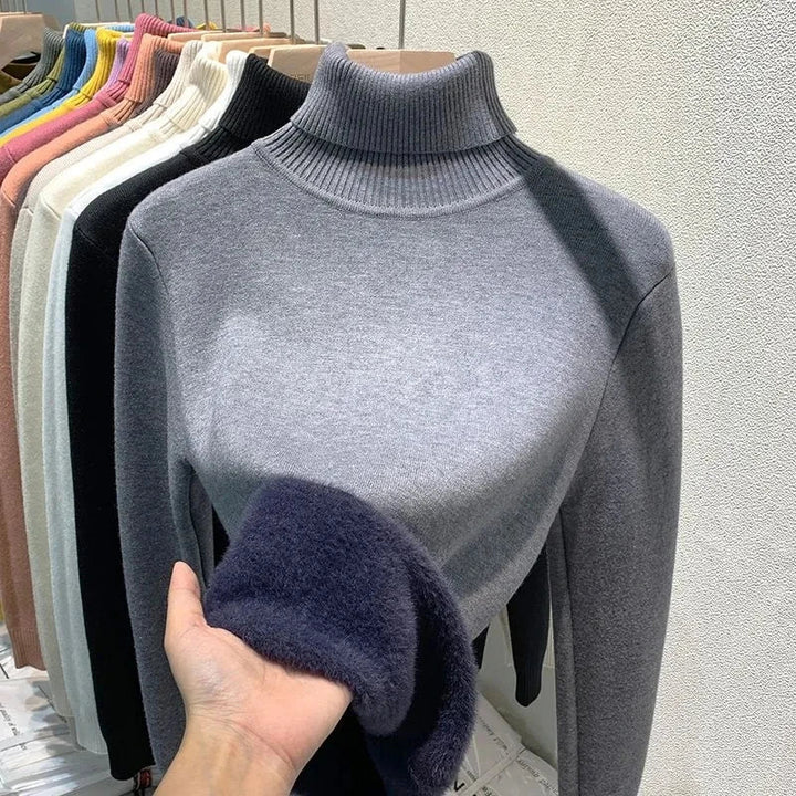 Stilla | Pullover med Rullekrave og Blødt Foder