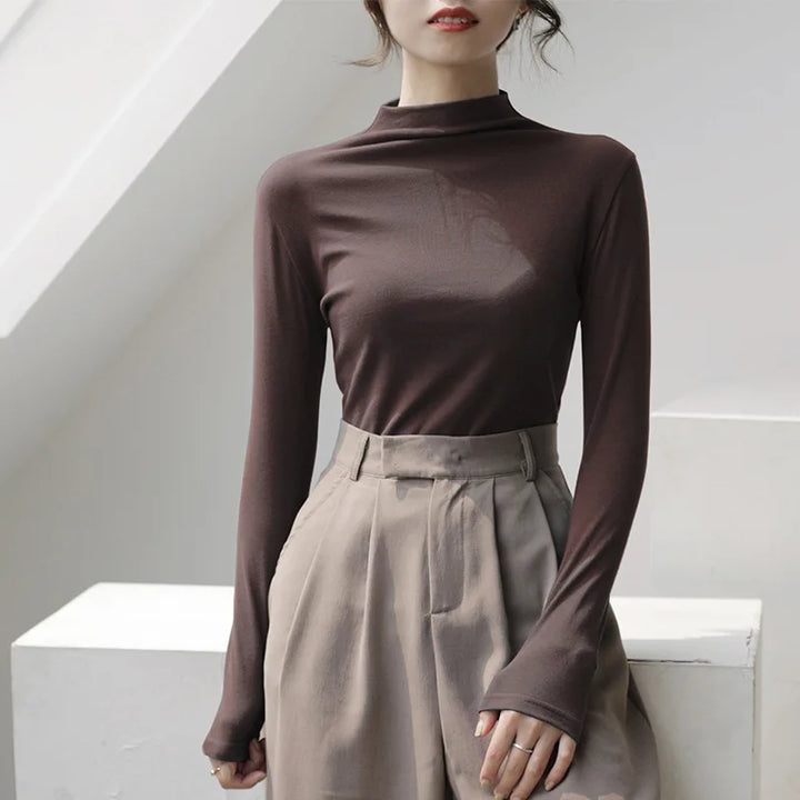 Stilla | Rullekrave sweater Durk til damer