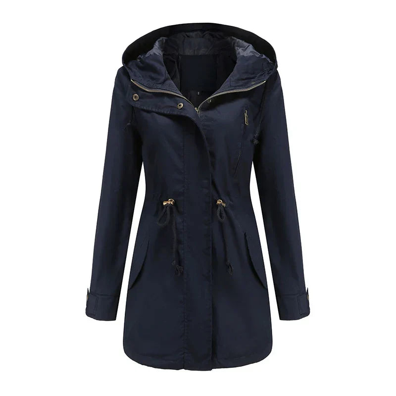 Stilla | Trenchcoat med hætte