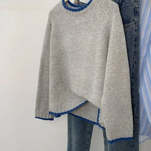 Stilla | Strikpullover I Casual Stil til Efteråret - Behagelig Fritids-Sweater med Rundhalsudskæring