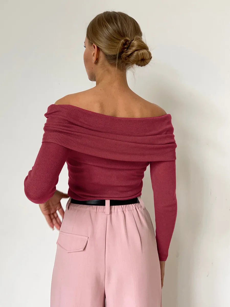 Stilla | Cashmere Trøje Med Bare Skuldre