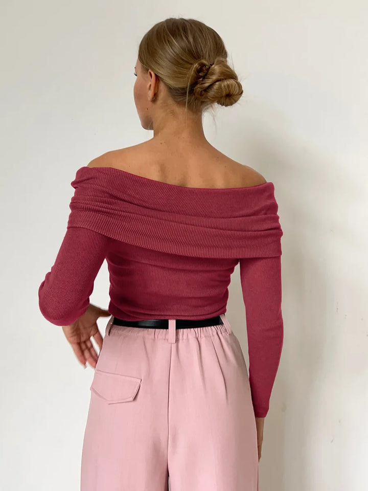 Stilla | Cashmere Trøje Med Bare Skuldre