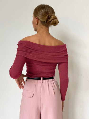 Stilla | Cashmere Trøje Med Bare Skuldre