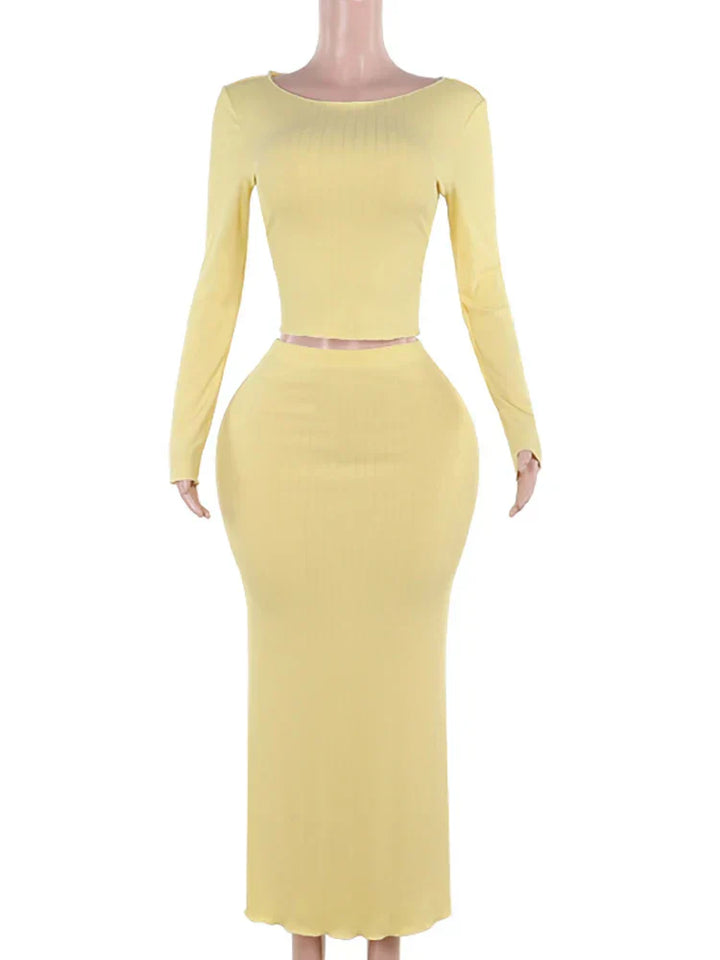 Stilla | Elegant Crop Top og Nederdel
