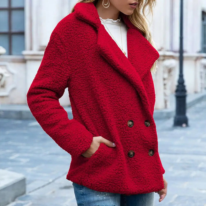 Stilla | Teddyjakke Brun Blød og Trendy