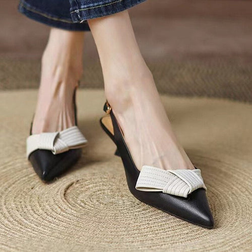 Stilla | Slingback Pumps Med Spids Tåhætte