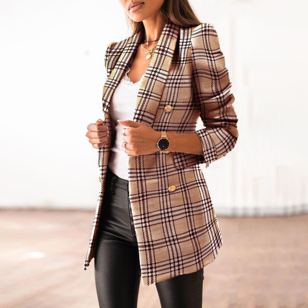 Stilla | Smart Rutet Blazer