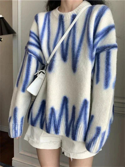 Stilla | Pullover Dame Med Livligt Mønster