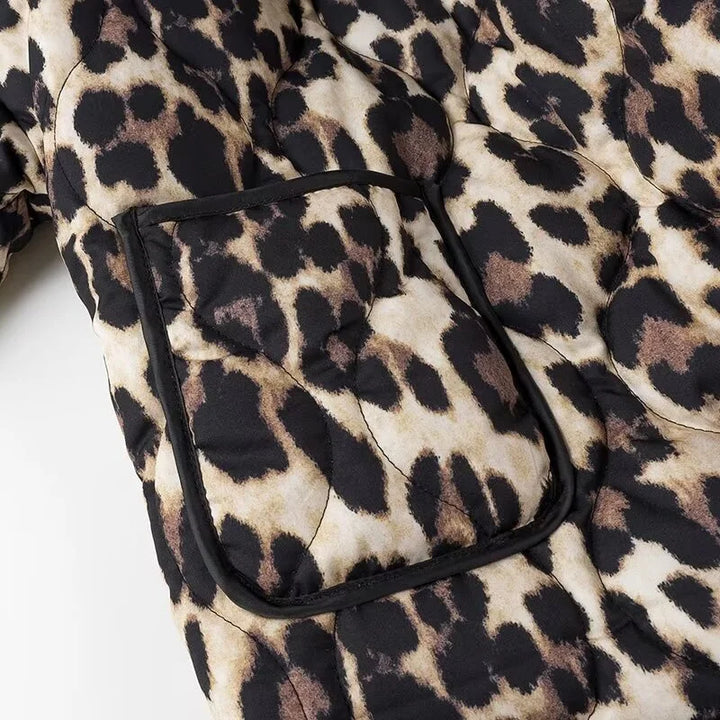 Stilla | Elegant Damjakke Med Leopardmønster