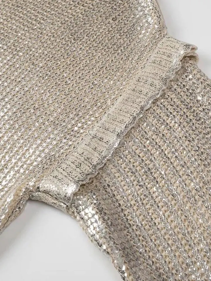 Stilla | Metallisk sweater