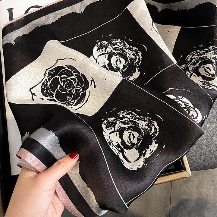 Stilla | Square 100% Silke Dekoration Chic Kvinde