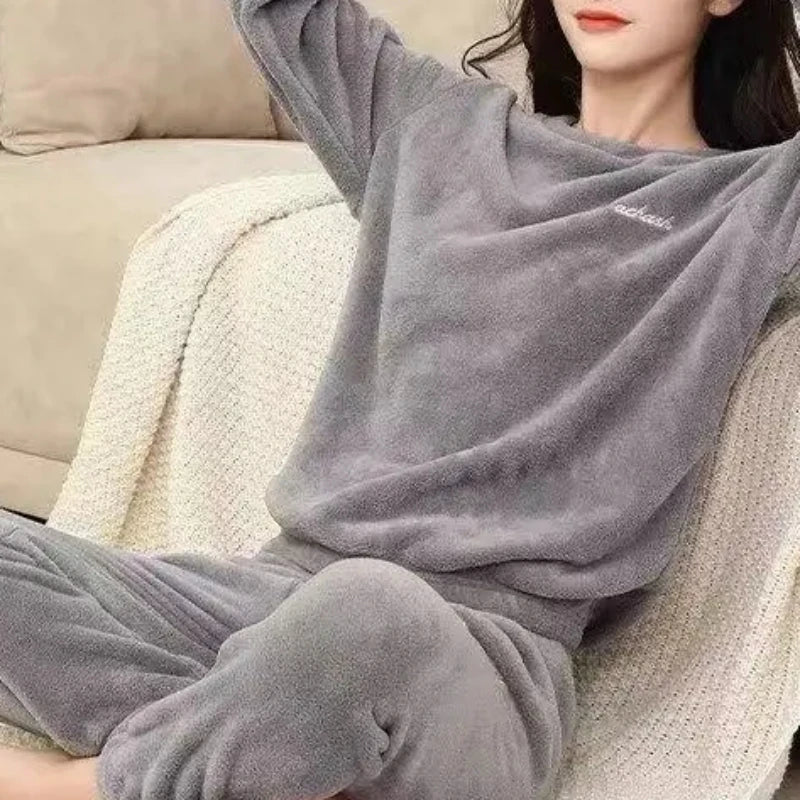 Stilla | 2-delt fleece pyjamasæt