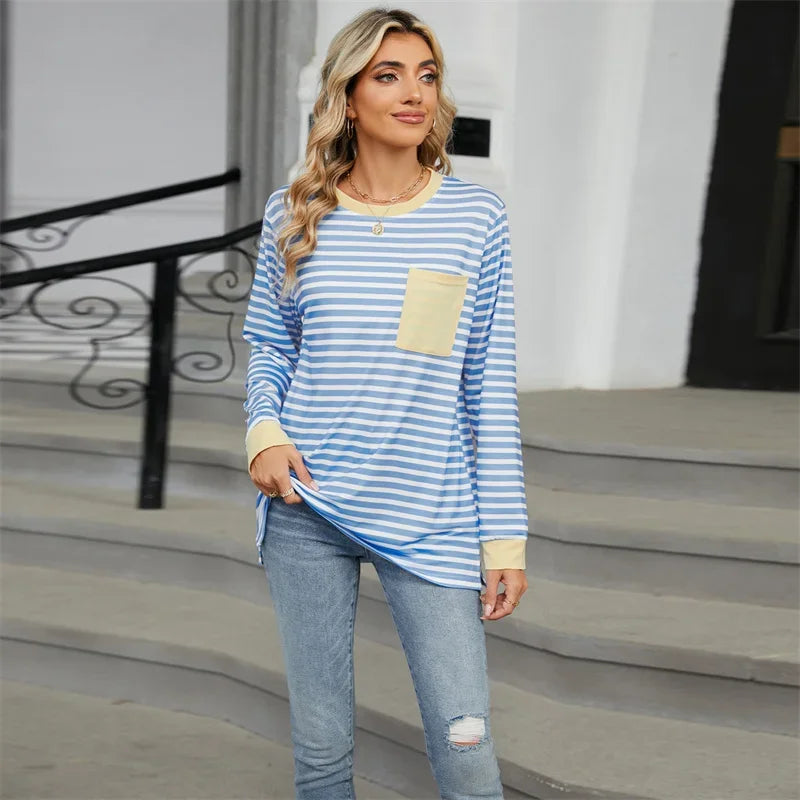 Stilla | Oversize T-shirt med striber