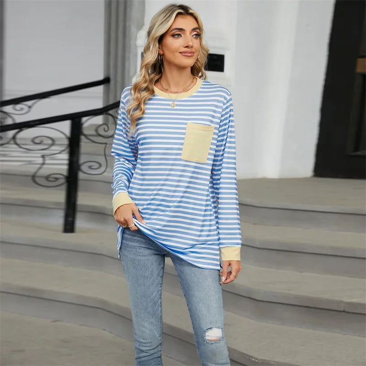 Stilla | Oversize T-shirt med striber
