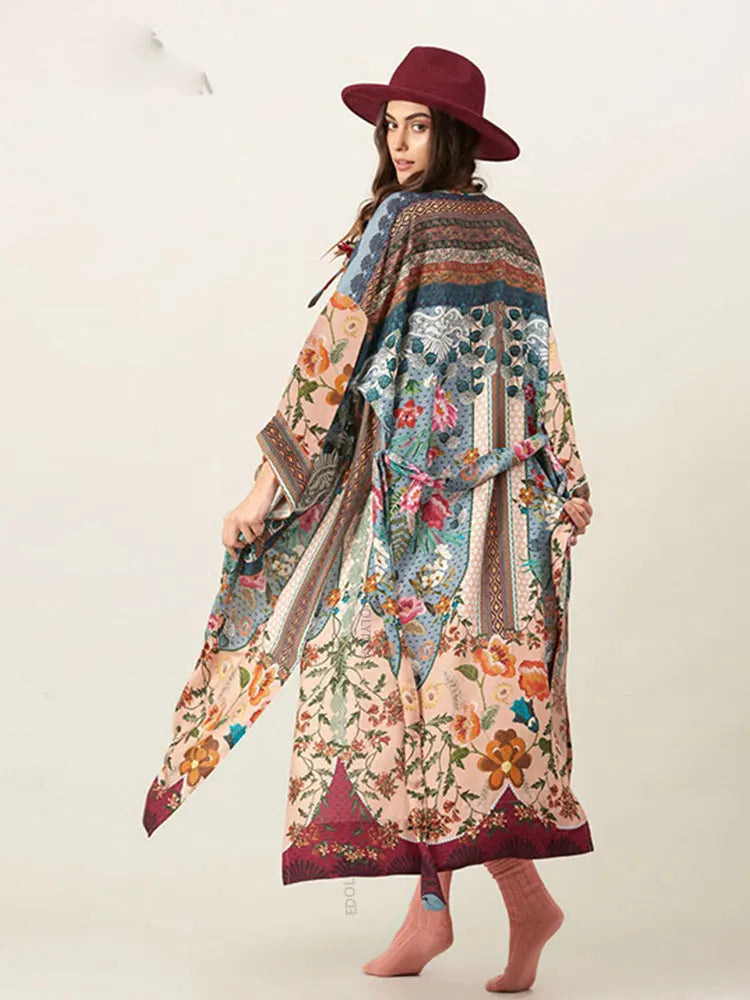 Stilla | Bohemian Sommer Kimono Med Farver