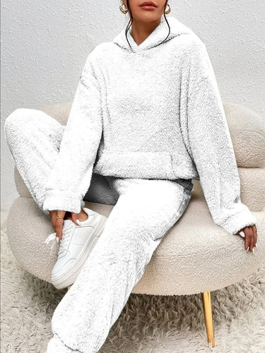 Stilla | Dame Hoodie Og Joggingbukser Med Plysbjørn, Behagelig Og Elegant