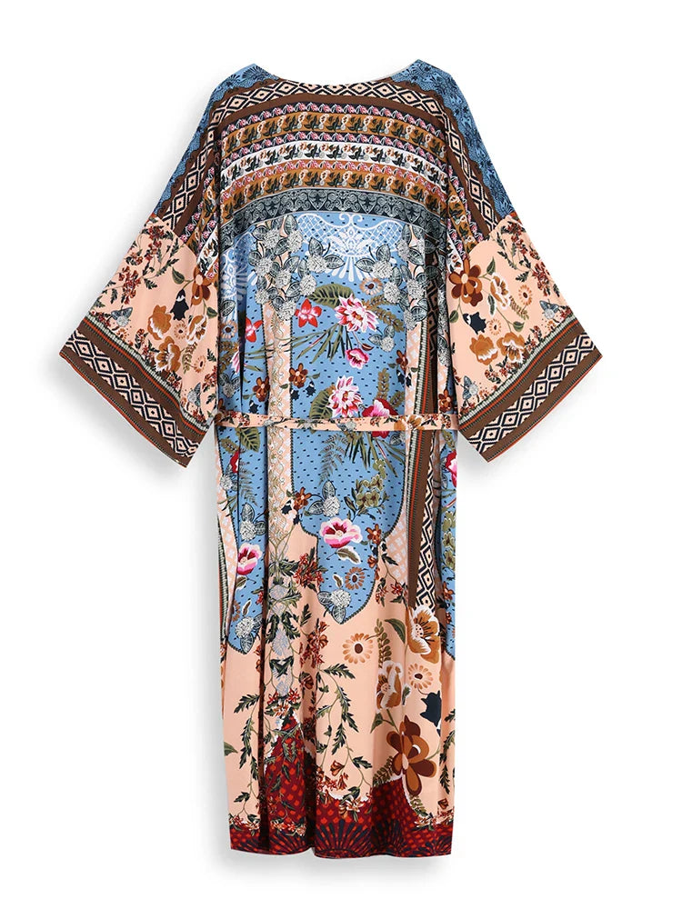 Stilla | Bohemian Sommer Kimono Med Farver
